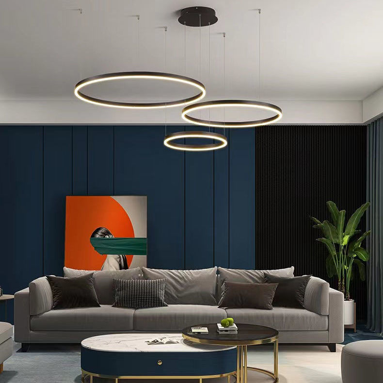 Interior Design Online Free - 북유럽 현대 LED 펜던트 조명 원형