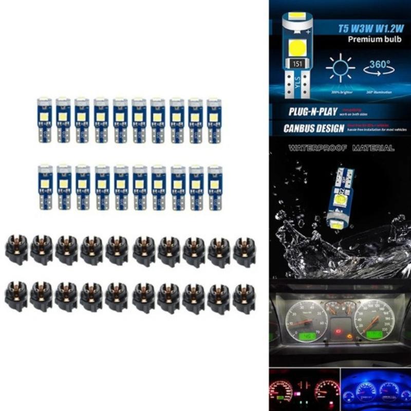 10Pcs T5 Led 전구 Canbus W3W 74  - Interior Design Icon 리뷰 및 가격
