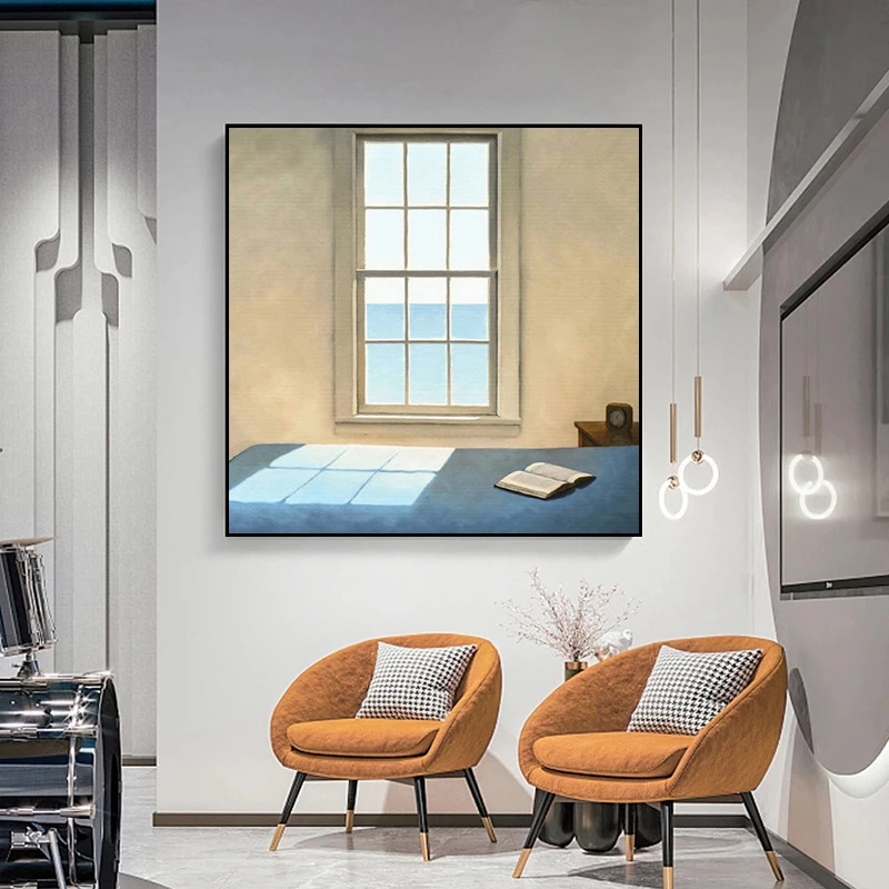 북유럽 창 외부 풍경 캔버스 회화 인쇄 풍경 인테리어  - Interior Designer 리뷰 및 가격
