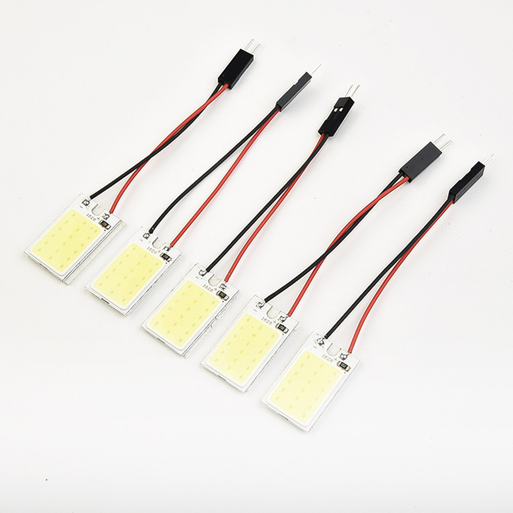 5pcs 화이트 COB 18 LED 칩 패널 자동차 인 - Interior Design Icon 리뷰 및 가격