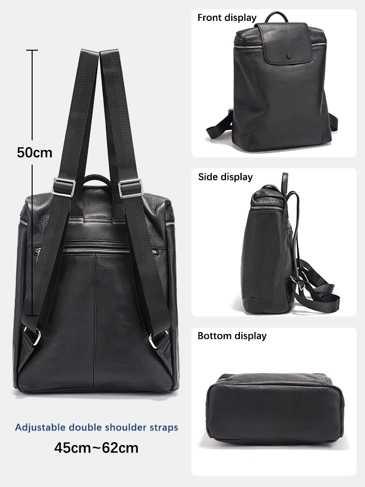 Zency 100% 정품 가죽 블랙 백팩 멀티 포켓 디 - Interior Design Women 리뷰 및 가격
