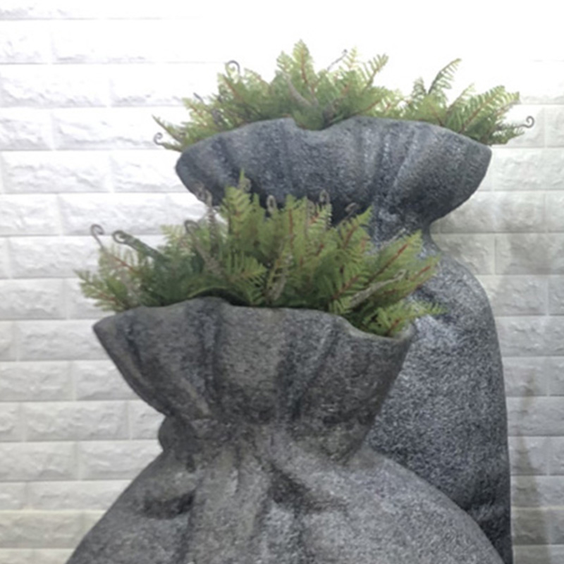 현대적인 창의적인 가방 디자인 인테리어 유리섬유 화분  - Interior Design Organic Modern 리뷰 및 가격